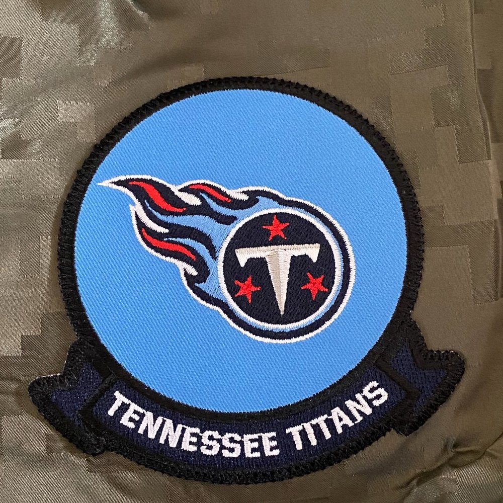 Tennessee Titans NFL Salute to Service Camo Snap Up Lightweight Jacket Men M NWT - Picture 5 of 12